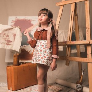 Falda FLOR BORGOÑA | Birinit Petit