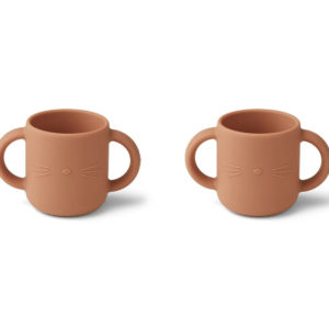 Pack 2 vasos con asas Gene Cat Tuscany Rose | Liewood