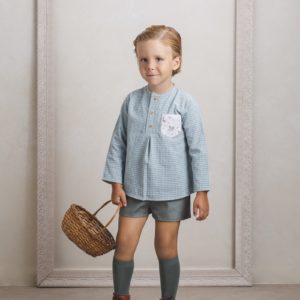 Camisa Polera Vichy Verde | James & Co