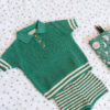 Short Rayas Verde y Rosa | Birinit Petit - Imagen 3