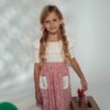 Falda Midi Vichy Rojo | Birinit Petit - Imagen 2