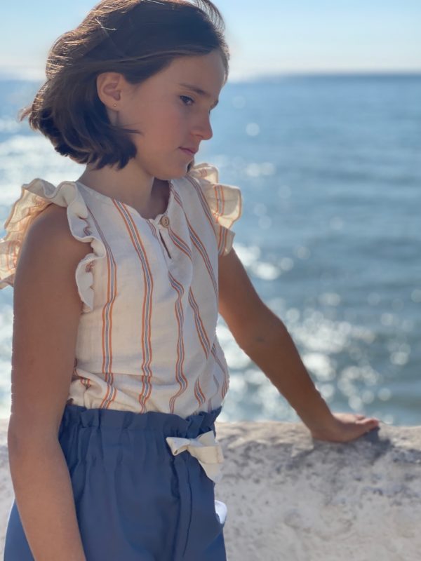 Blusa Bambula Stripes | Minabay Kids