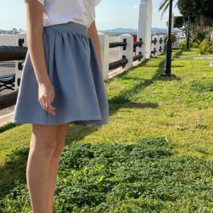 Falda Textura Azul | Minabay Kids