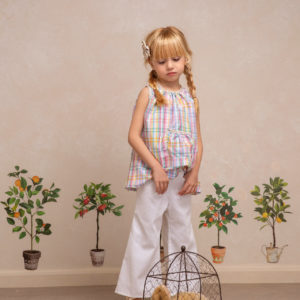 Blusa Lazitos Cuadro Colorín | James & Co