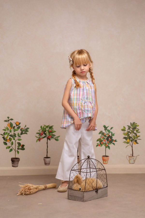 Blusa Lazitos Cuadro Colorín | James & Co