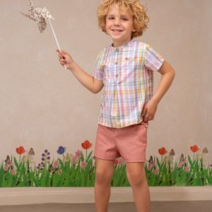 Camisa Polera Cuadros Colorín | James & Co