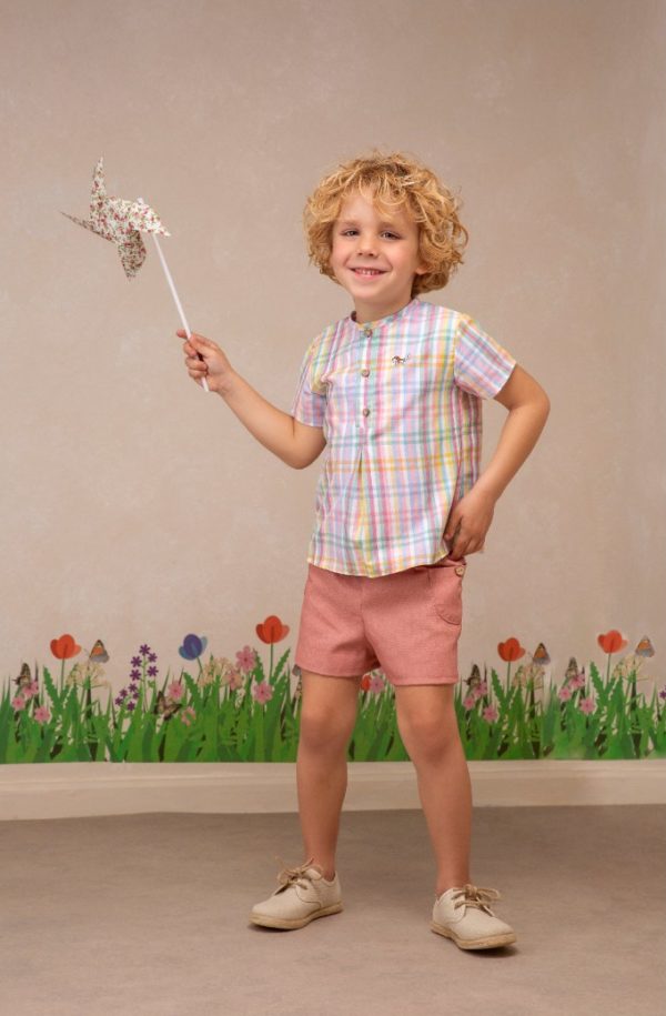 Camisa Polera Cuadros Colorín | James & Co