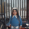 Jersey Azul Cuello Picos | Birinit Petit - Imagen 3