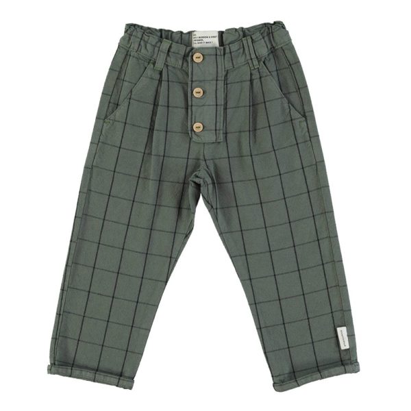 Pantalón botones green checkered | Piupiuchick