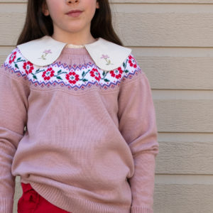 Jersey Flores Rosa | Minabay Kids