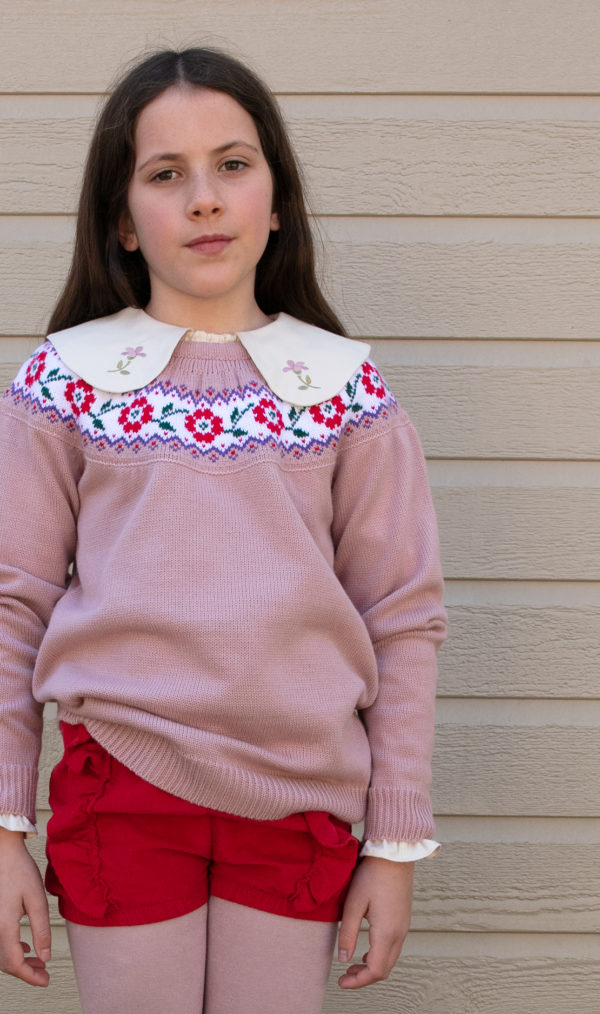 Jersey Flores Rosa | Minabay Kids