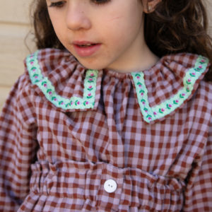 Blusa Vichy Chocolat | Minabay Kids