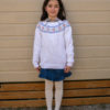 Jersey Flores Blanco | Minabay Kids - Imagen 2