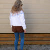 Jersey Flores Blanco | Minabay Kids - Imagen 3