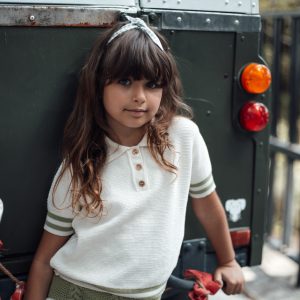 Polo Blanco y Verde | Birinit Petit