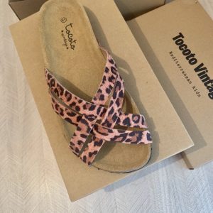 Sandalia Bio Tiras Animal Print | Tocoto Vintage