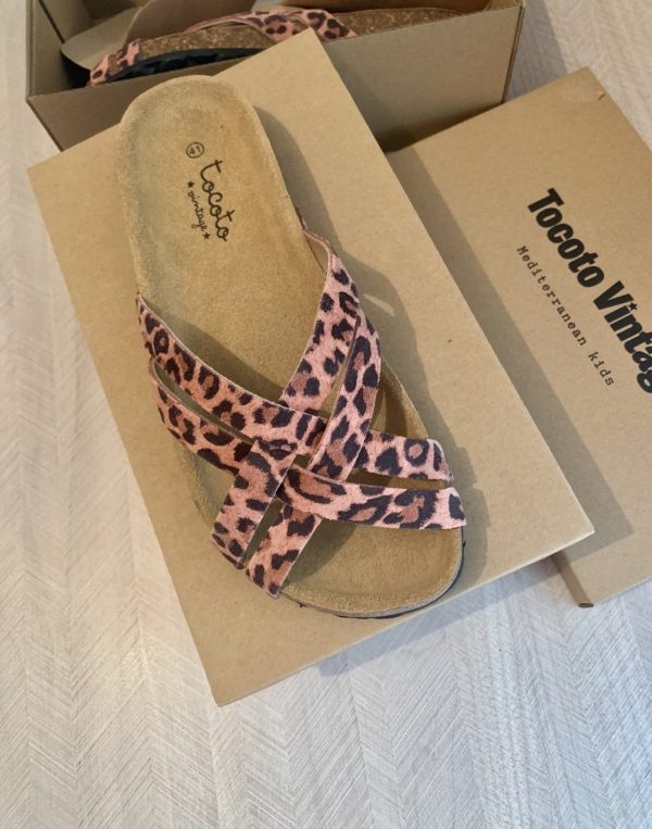 Sandalia Bio Tiras Animal Print | Tocoto Vintage
