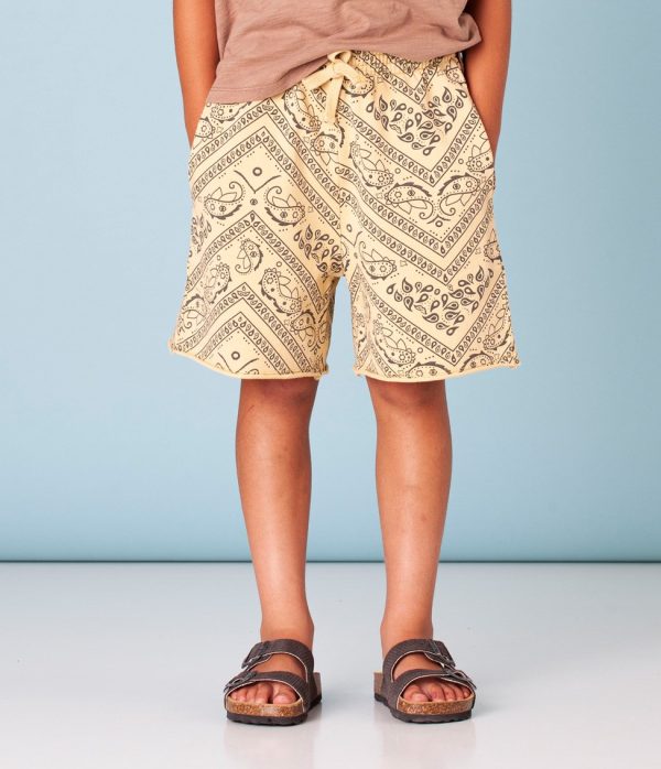 Bermuda Felpa Estampado Bandana | Tocoto Vintage