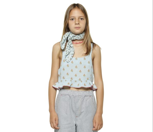 Top Light Blue Flores | Piupiuchick