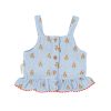Top Light Blue Flores | Piupiuchick - Imagen 4