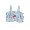 Top Light Blue Mon Chérie | Piupiuchick - Imagen 4