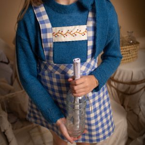 Falda Tirolesa Vichy Azulado | Birinit Petit