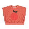 Camiseta sin Mangas Apple Print | Piupiuchick - Imagen 2