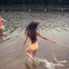 Bañador con Volantes Apple Print Peach | Piupiuchick - Imagen 3