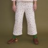 Pantalón culotte guateado niña flor verde Antique | Birinit Petit - Imagen 2