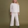 Sudadera kids guateada flor verde Antique | Birinit Petit - Imagen 4