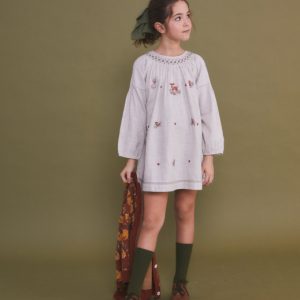 Vestido Deer bordado | Birinit Petit