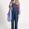 Blusa round collar Lilac w/ red apples | Piupiuchick - Imagen 2
