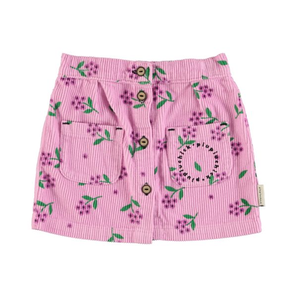 Falda corta Pink flowers allover | Piupiuchick