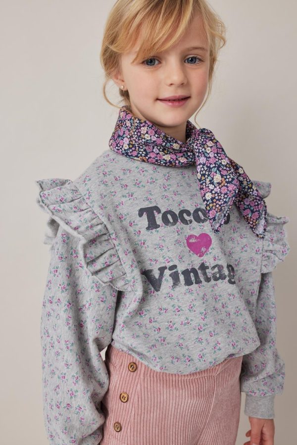 Sudadera estampado flores | Tocoto Vintage