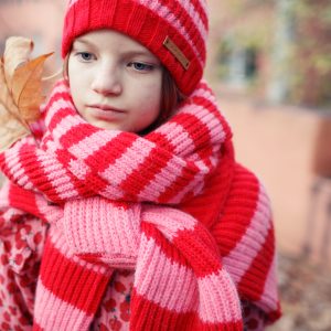 Bufanda red & pink stripes | Piupiuchick