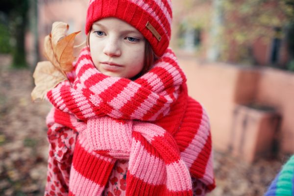 Bufanda red & pink stripes | Piupiuchick