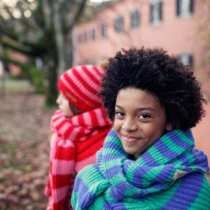 Bufanda green & purple stripes | Piupiuchick