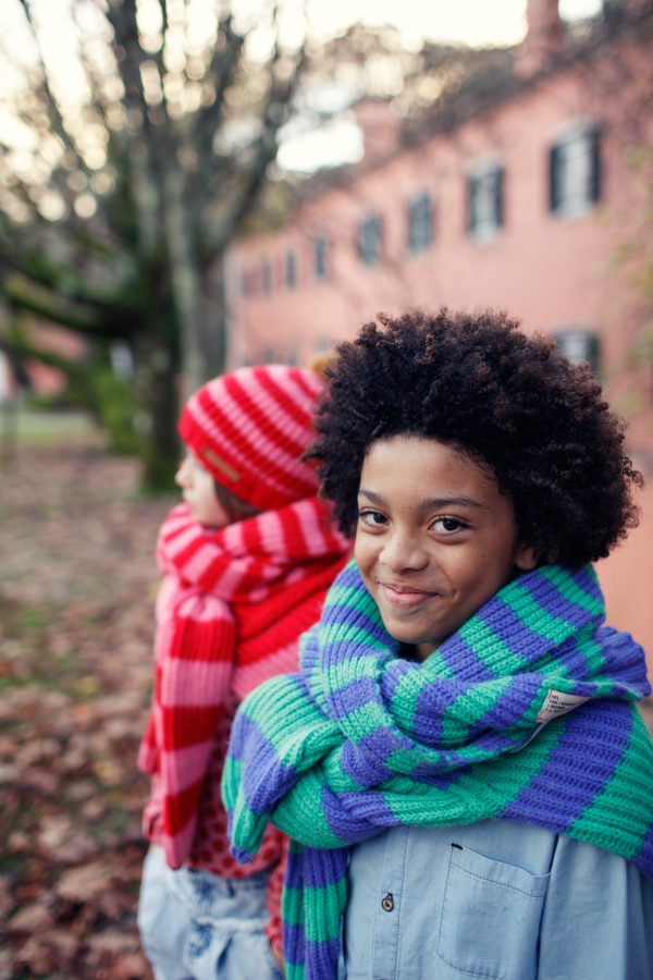Bufanda green & purple stripes | Piupiuchick