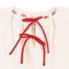 Vestido bordado rayas rojas | Birinit Petit - Imagen 3