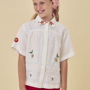 Camisa bordada O Barqueiro | Birinit Petit