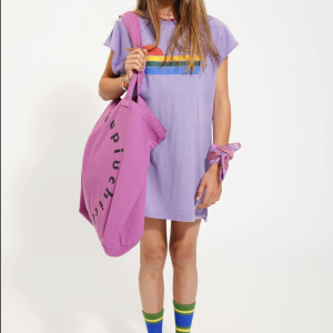 Vestido camiseta púrpura | Piupiuchick